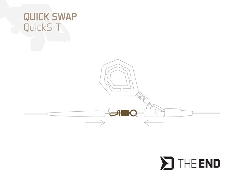 Karabīne Delphin TheEND QuickS-T / 10 pcs