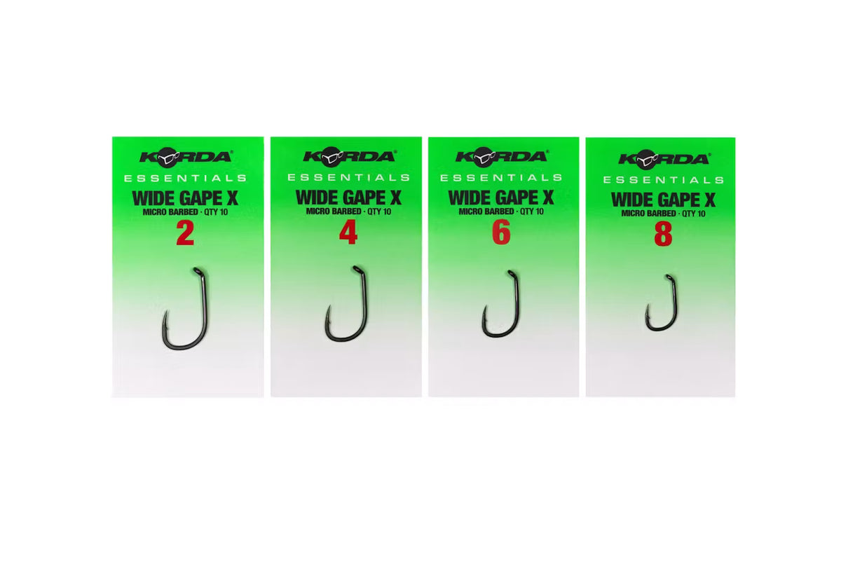 Āķi Korda Essentials Wide Gape X Barbed