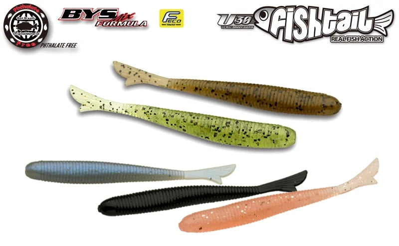 Silikona mānekļi Bait Breath FISHTAIL Shad 2.8''
