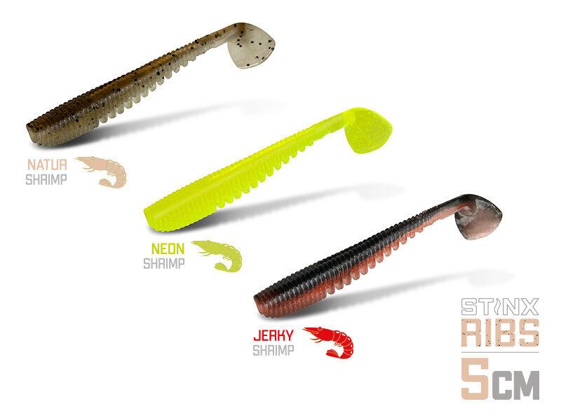 Silikona Māneklis Delphin Soft lure B! Stinx RIBS 5cm