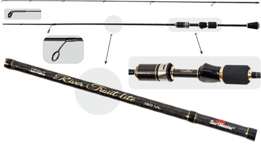 Akara Spinings SURF MASTER «RIVER TROUT Lite TX-30» 2X (1,80 m, 75 g, tests: 0,2-4 g) Produkts