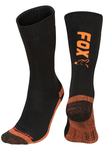 Zeķes Fox Black / Orange Thermolite long sock