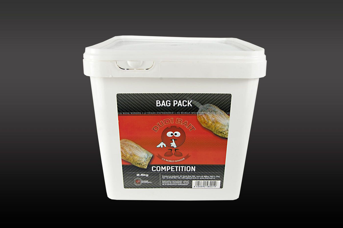Dudi Baits Barība + Šķidrums Dudi Bait Bag Pack - Competition 2.5kg Produkts