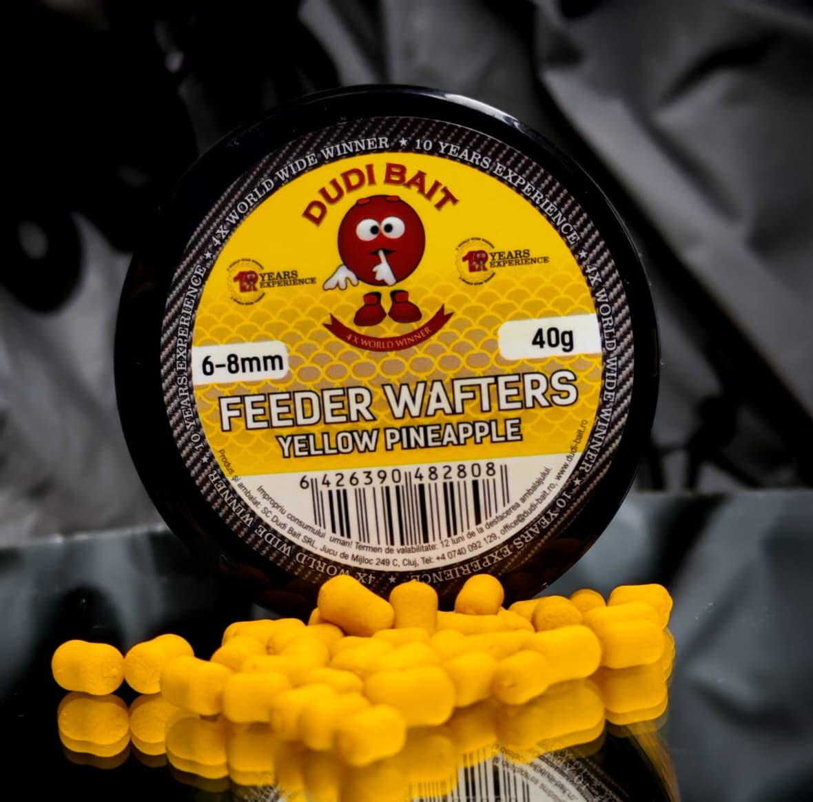 Vafteri Dudi Baits Feeder Wafters Dumbell Yellow Pineapple & N-Butyric 6mm+8mm