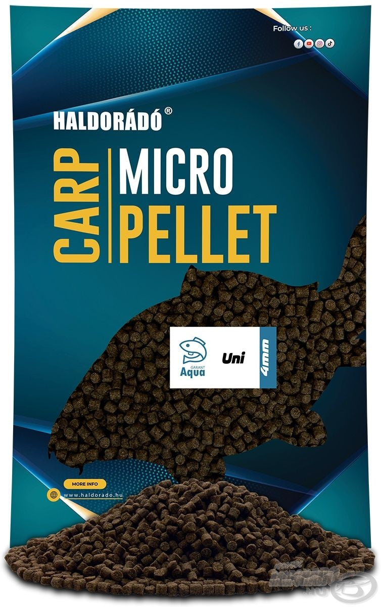 Peletes Haldorado Carp Micro Pellet Aqua Garant Uni Pellet 700g