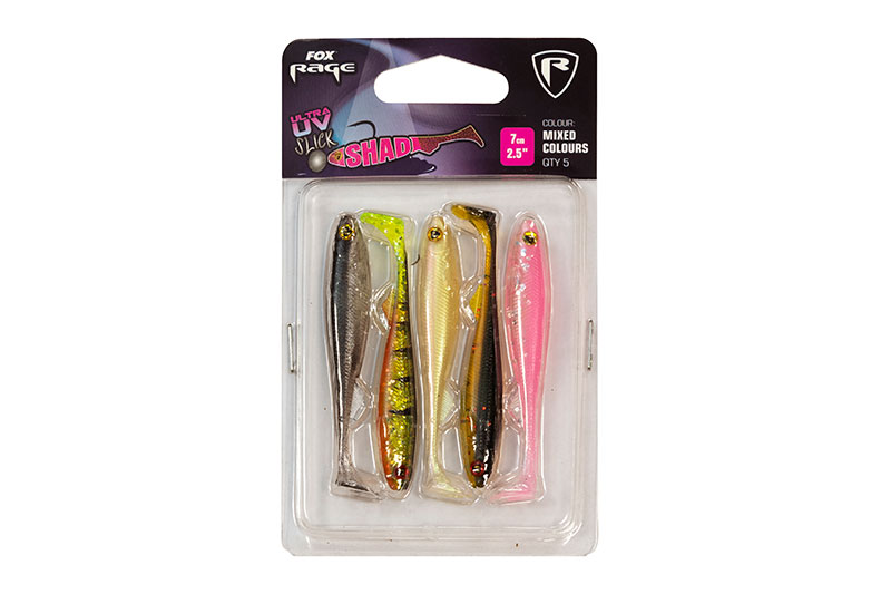 Silikona Mānekļi Fox Rage Ultra UV Mixed Colour Zander Pro Shads 12 cm