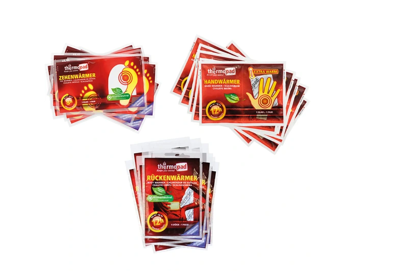 Ķermeņa sildītāju komplekts Thermopad All-round warmer set