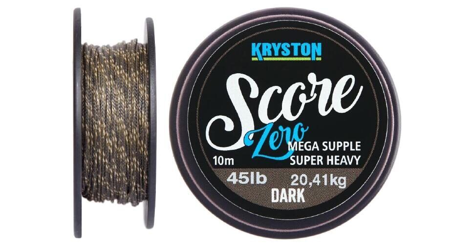 Kryston Score Super Supple Leadcore / 10 m , 45 lb / 20,4 kg , Dark