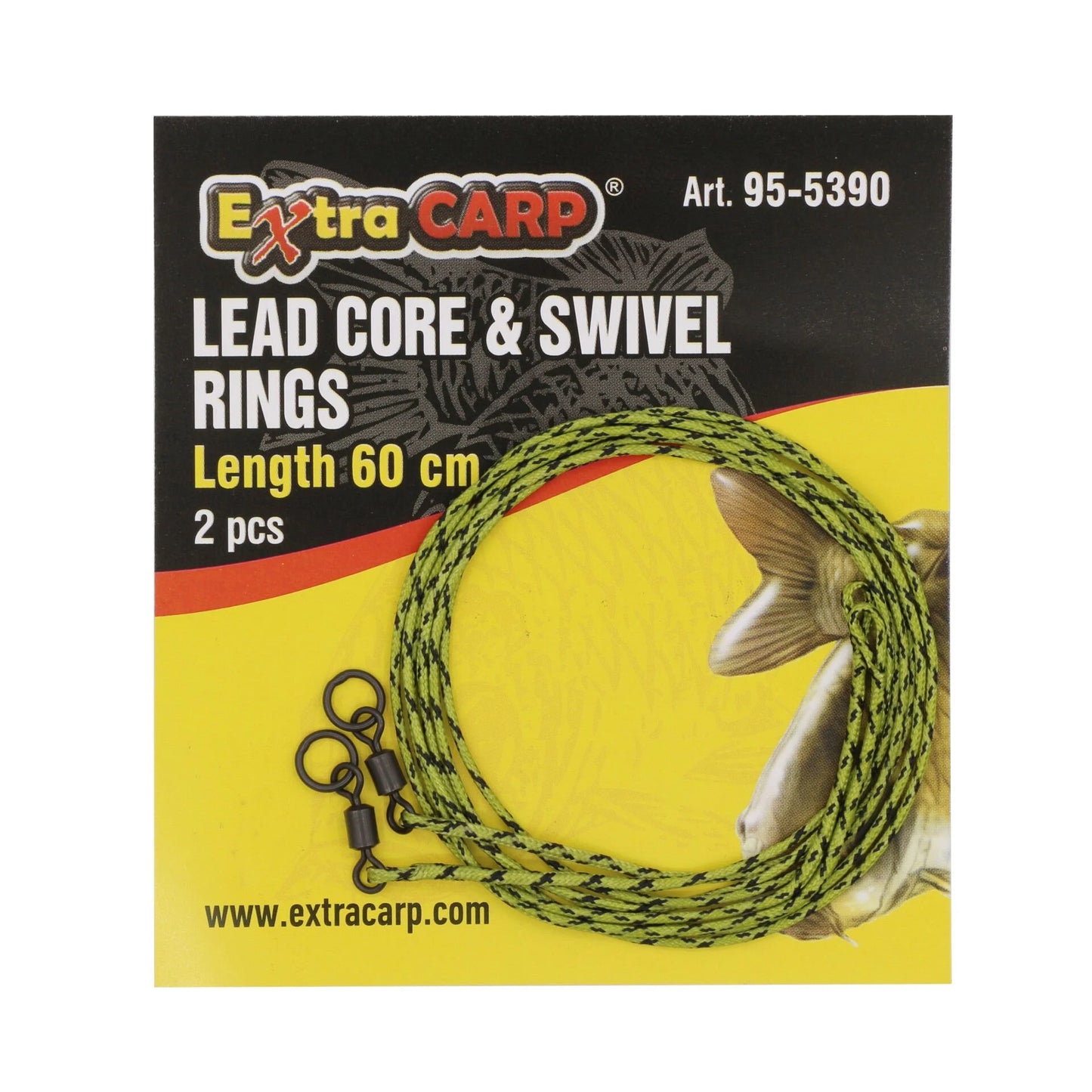 Extra Carp LEAD CORE & SWIVEL RINGS length 60 cm/ 2 pcs per bag