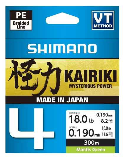 Pintas valas Shimano Kairiki 4 300m M Green