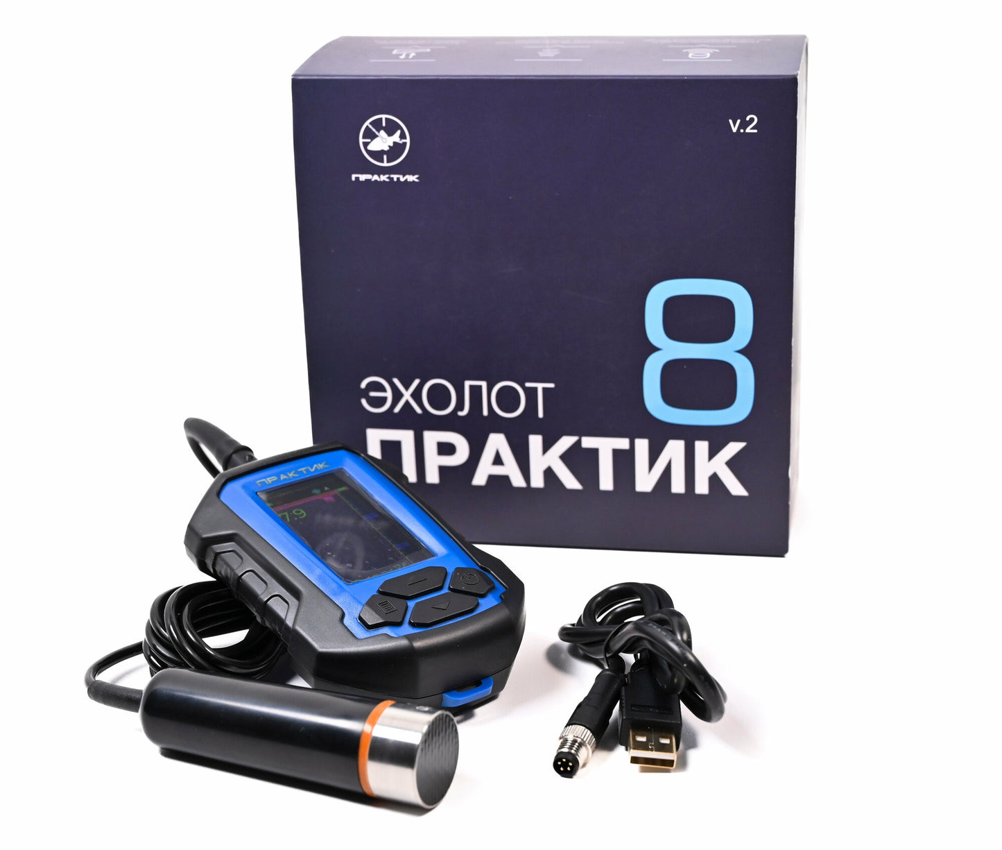 Ziemas Eholote PRAKTIK 8 Multi-Language