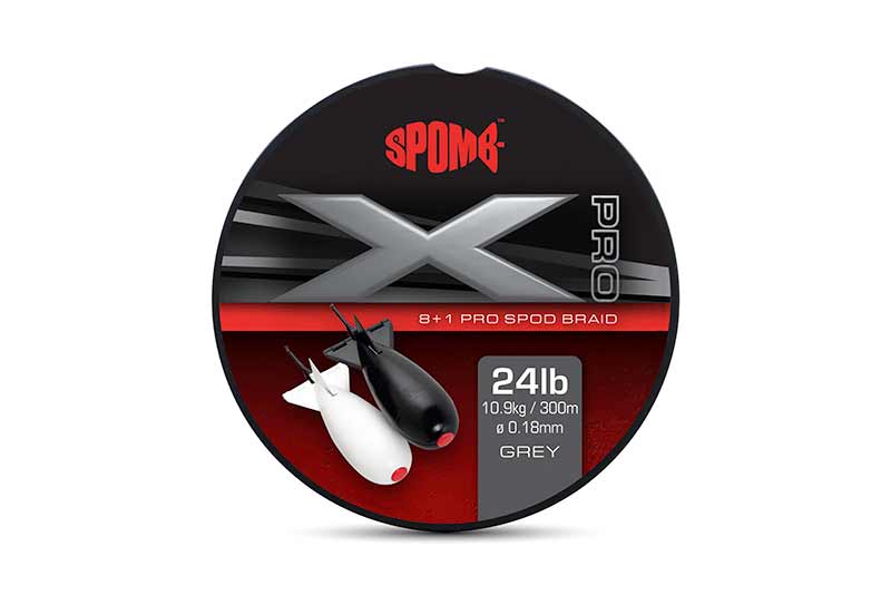 Pītā aukla Spomb X Pro Braid Grey 8+1 0.18mm 24lbs