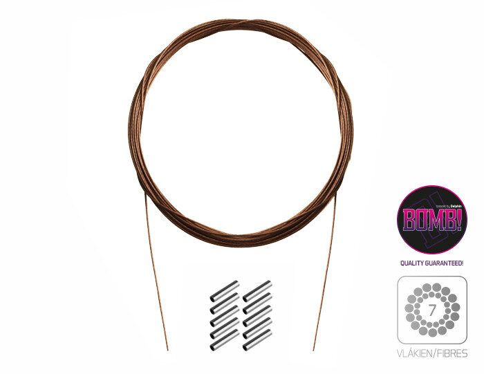 Stainless steel leader BOMB! / 7 fibres 10m/14kg / Nerūsējoša tērauda pavadas materiāls