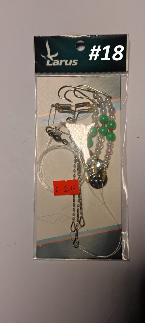 Larus Flatfish Rig - Jūras makšķerēšana , gatavās sistēmas butēm