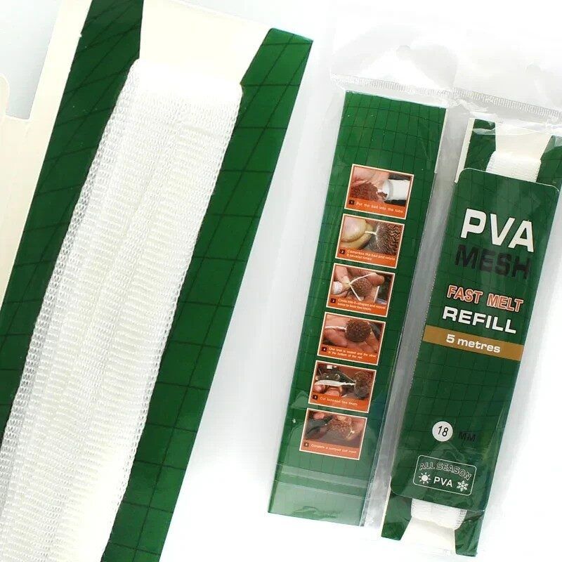 PVA mesh maiss ātri šķīstošs , Fast Melt Refill 18mm / 5m ALL SEASON