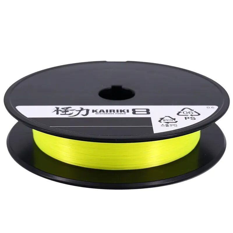 SHIMANO Kairiki 8 - 150m Yellow, Dzeltena pītā 8 dzīslu aukla - Dažādi izmēri