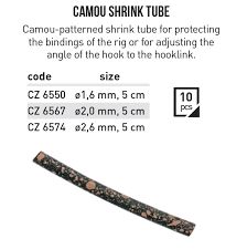 CZ Camo shrink tube, Termo (saraušanās) trubiņa - 3 izmēri