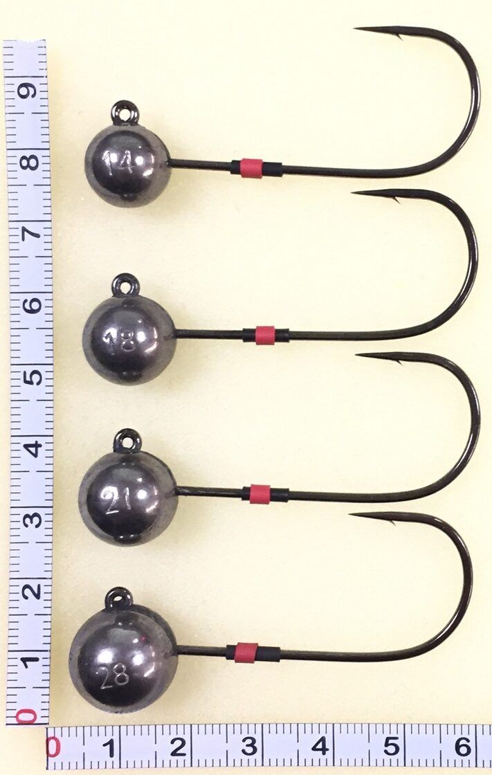 Fish On Volframa džiggalva jig head ar MEITO #6/0 āķi 10.6gr - 28gr