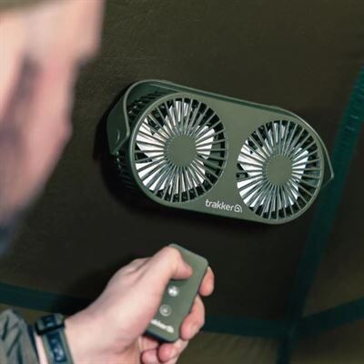 TRAKKER Remote Bivvy Fan, pārnēsājams ventilators ar pulti