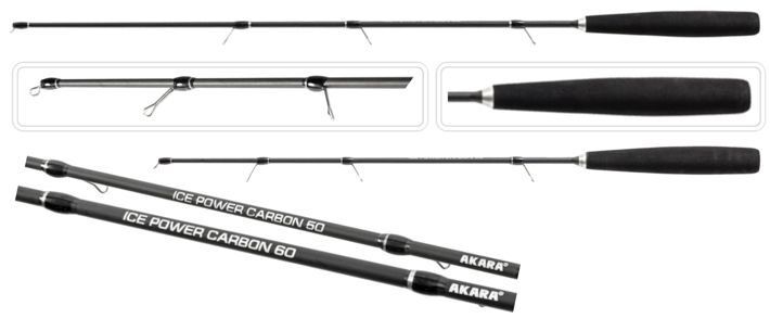 Ziemas makšķere Akara Ice Power Carbon