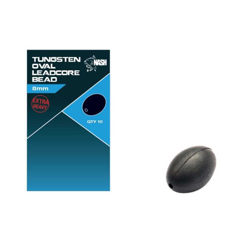 NASH Tungsten Oval Leadcore Bead - Tungstena Leadcore Lodīte 8mm