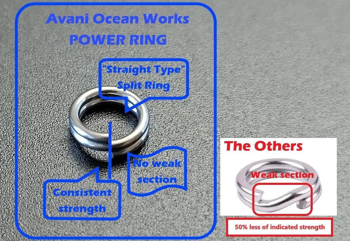 Varivas Avani Ocean Works Power Ring 40lb un 60lb