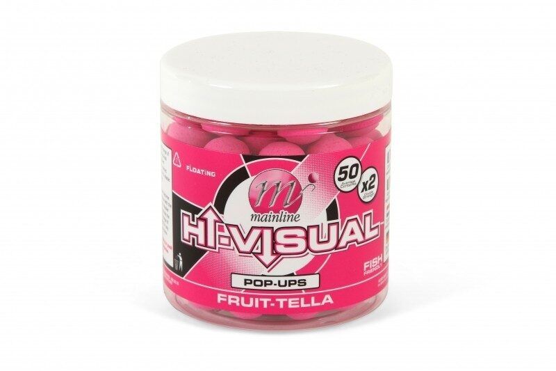 Mainline HI-VISUAL POP-UPS Pink Fruittella 12mm, 15mm, Spilgtie pop up Rozā augļu