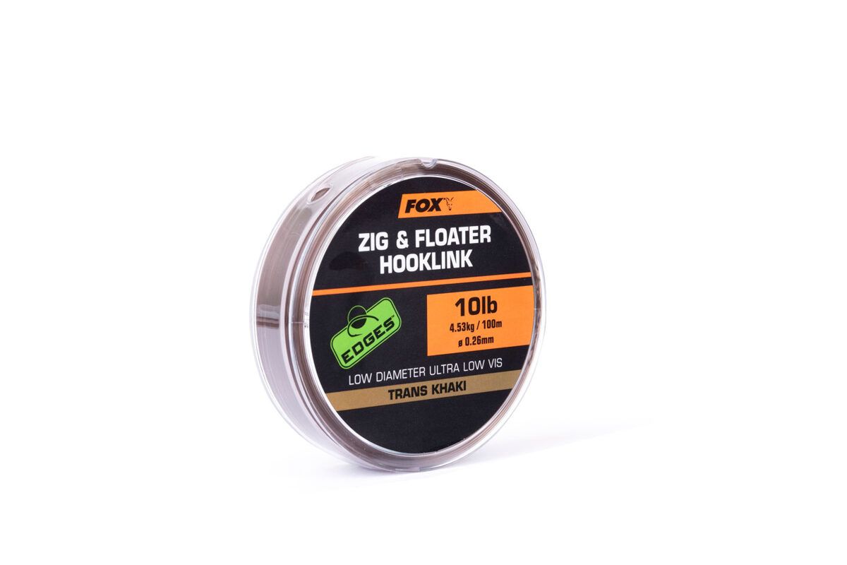 FOX EDGES ZIG & FLOATER HOOKLINK 100m Trans Khaki