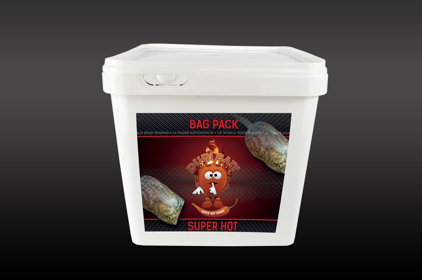 Barība + piedeva Dudi Bait BAG PACK - SUPER HOT 2.5kg