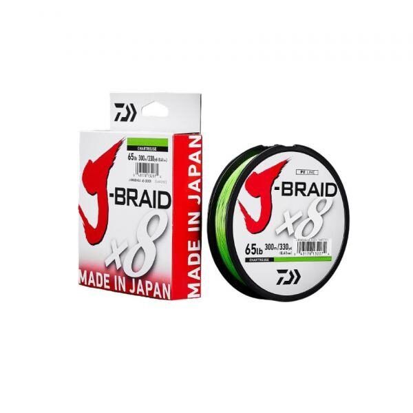 Pītā aukla Daiwa J-Braid X8 chartreuse