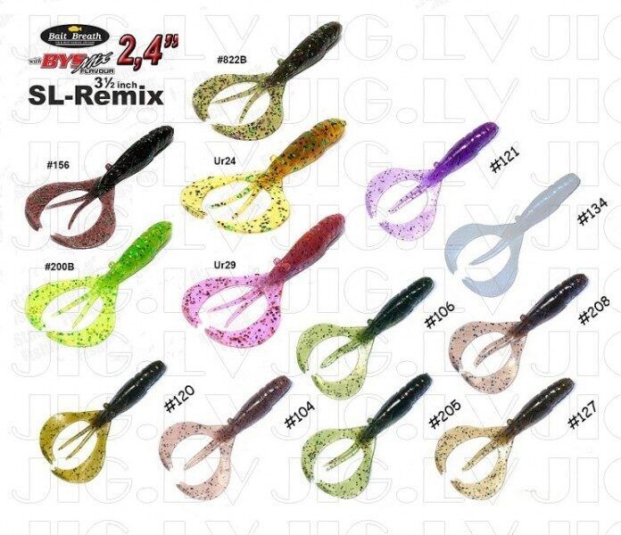 Silikona mānekļi Bait Breath SL-Remix 4"