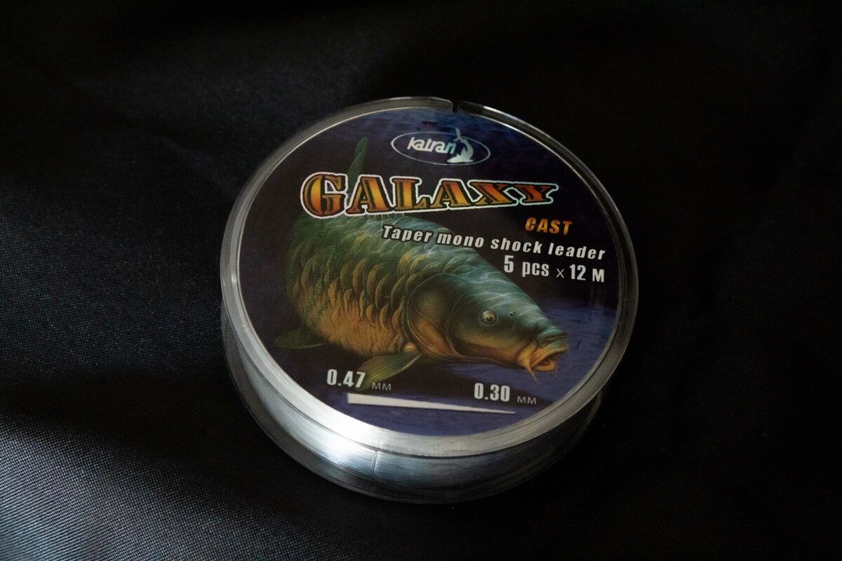Katran GALAXY Taper Mono Shock Leader Long Cast, Šoklīderis tālmetieniem 5gab x 12m