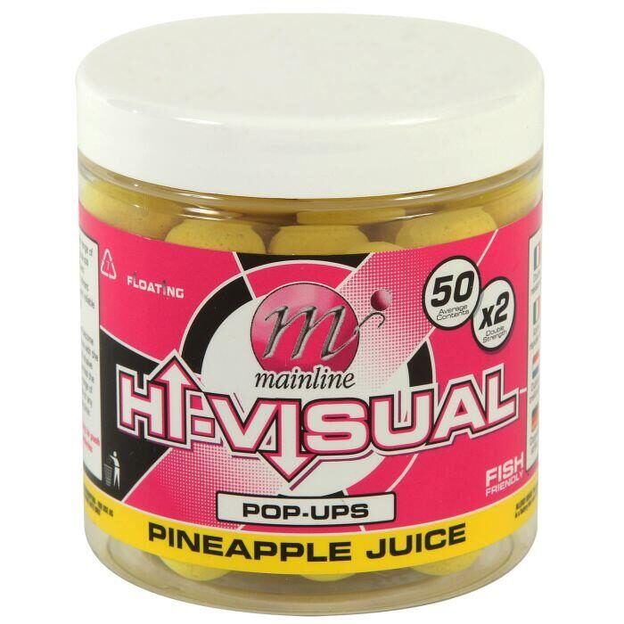 Mainline HI-VISUAL POP-UPS Pineapple 12mm, 15mm / Spilgtie pop up Ananāsu sula