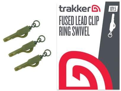 Trakker FUSED LEAD CLIP - RING SWIVEL, Svina klipsis ar gredzena griezuli