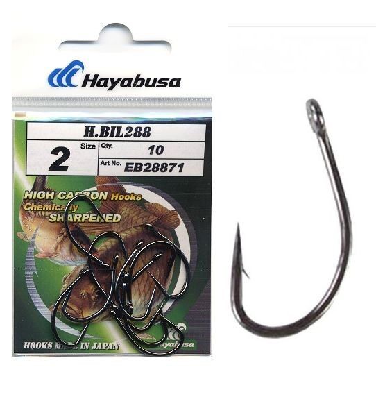 HAYABUSA HOOKS MODEL H.BIL 288, Karpu āķi no Japānas (4, 6)