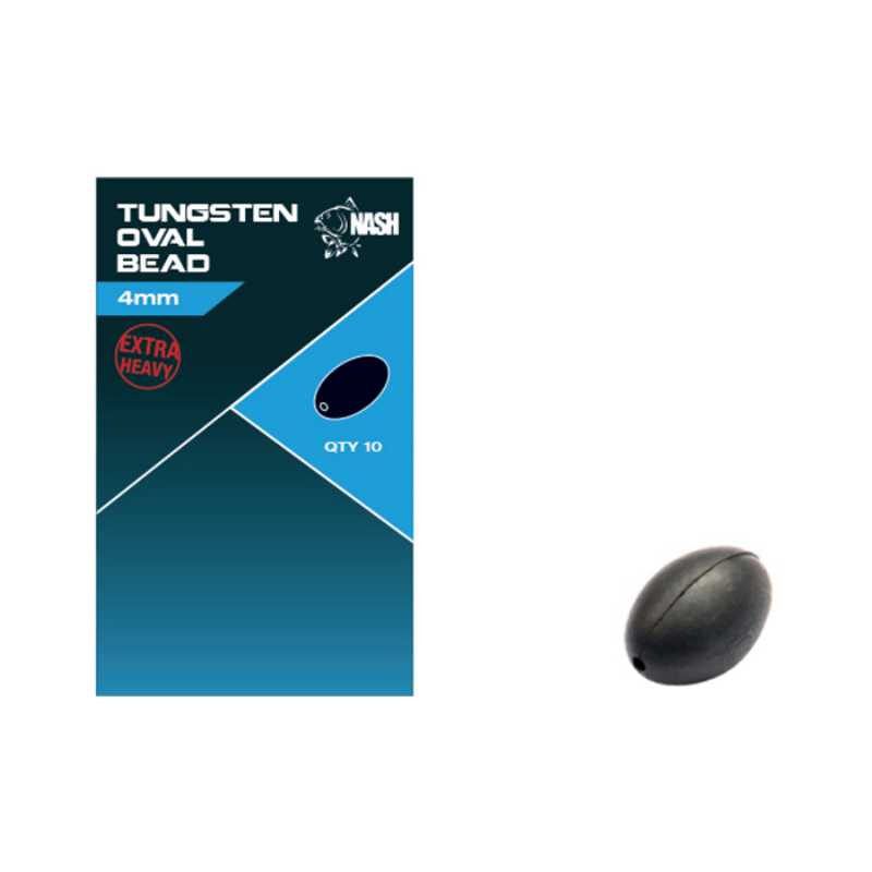 NASH Tungsten Oval Bead - Tungstena Ovālā Lodīte 6mm
