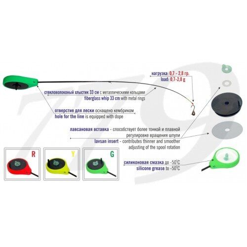 Ziemas makšķere Akara SPS (0,7-2,8g)