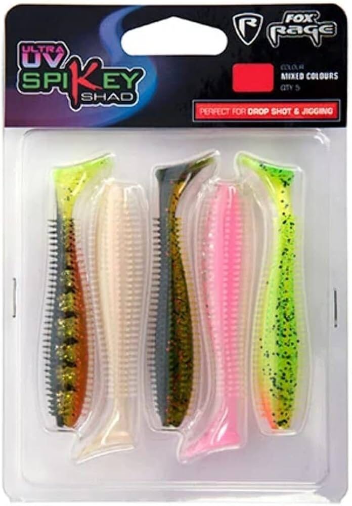 FOX Rage MIXED COLOUR LURE PACKS, Gumijas mānekļu komplekti