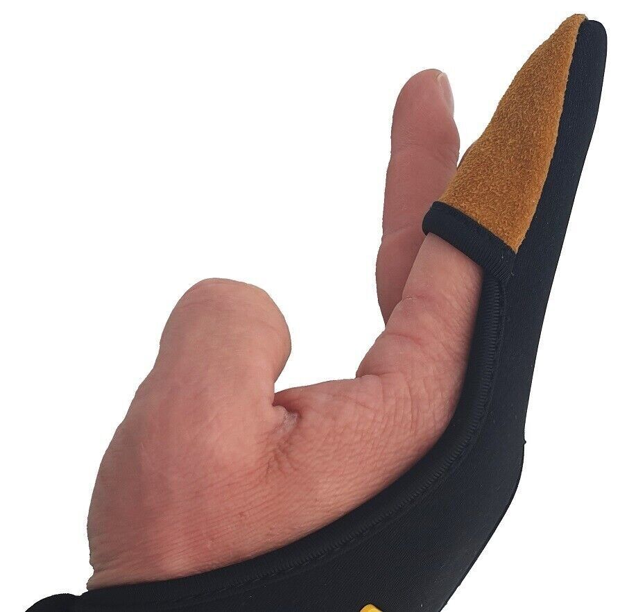 SPORTEX Finger protection Neoprene/leather , Ādas un neoprēna pirksta aizsargs iemetienam