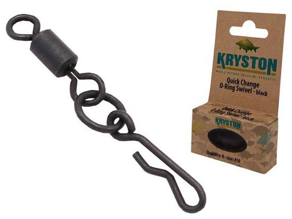 Kryston Quick Change O-Ring Swivel Black