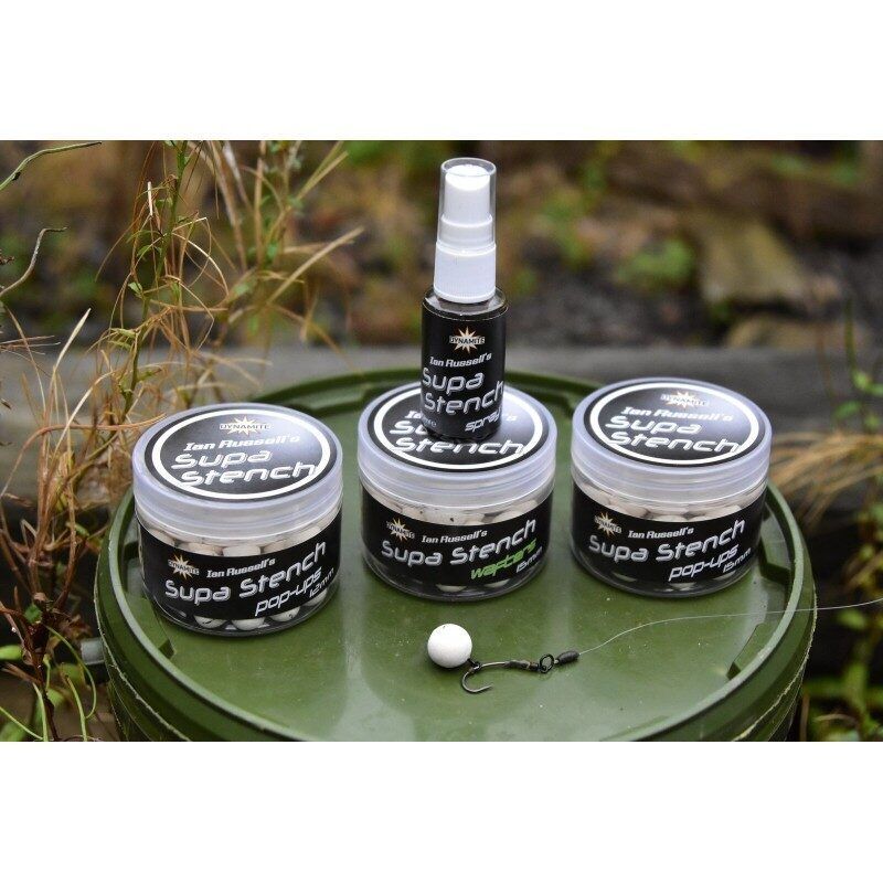 Peldošās boilas Dynamite Baits Ian Russells Supa Stench Pop-Ups