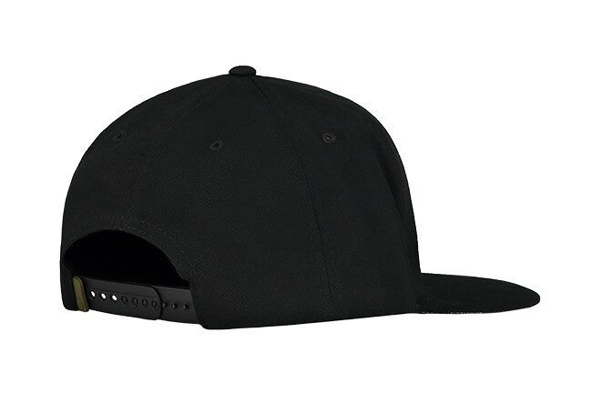 KORDA Brockman Snap Back Cap, Melna cepure ar taisno nagu