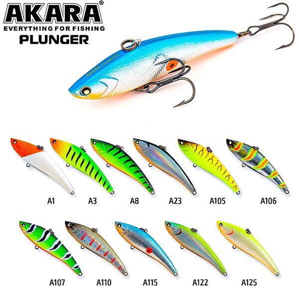 Akara Rattlin Plunger 80S ( 80mm, 16g, grimstošs )