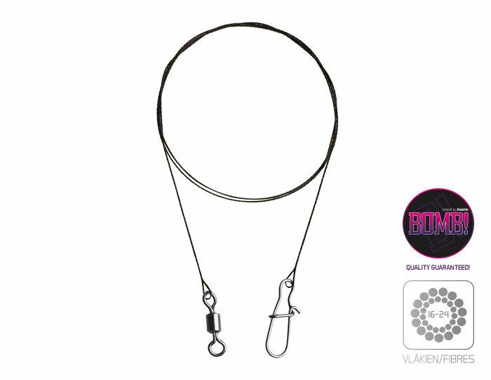 Delphin Bomb Tungsten leader 7kg/20cm / 2 gab. Volframa pavadiņas Delphin 7kg/20cm