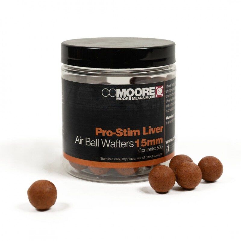 CCMOORE Pro Stim Liver Air Ball Wafters / Aknu puspeldošās boilas 12mm , 18mm