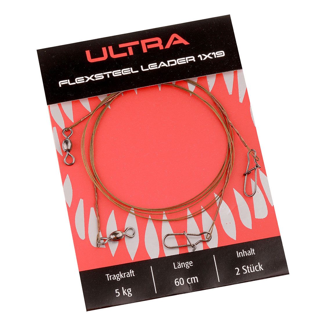 Climax Ultra 1x19 Flexsteel Leader 60 cm, 2 gab.