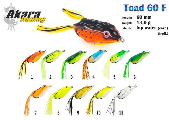 Akara Vobleris TOAD I 60 F (13 gr. , 60mm) Varde