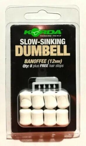 KORDA Slow Sinking Dumbell , Banoffe , 12mm