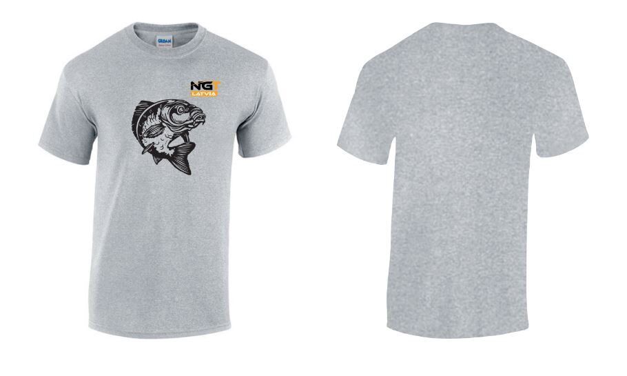 NGT LOGO T-krekls, Pelēks , M, L, XL, XXL