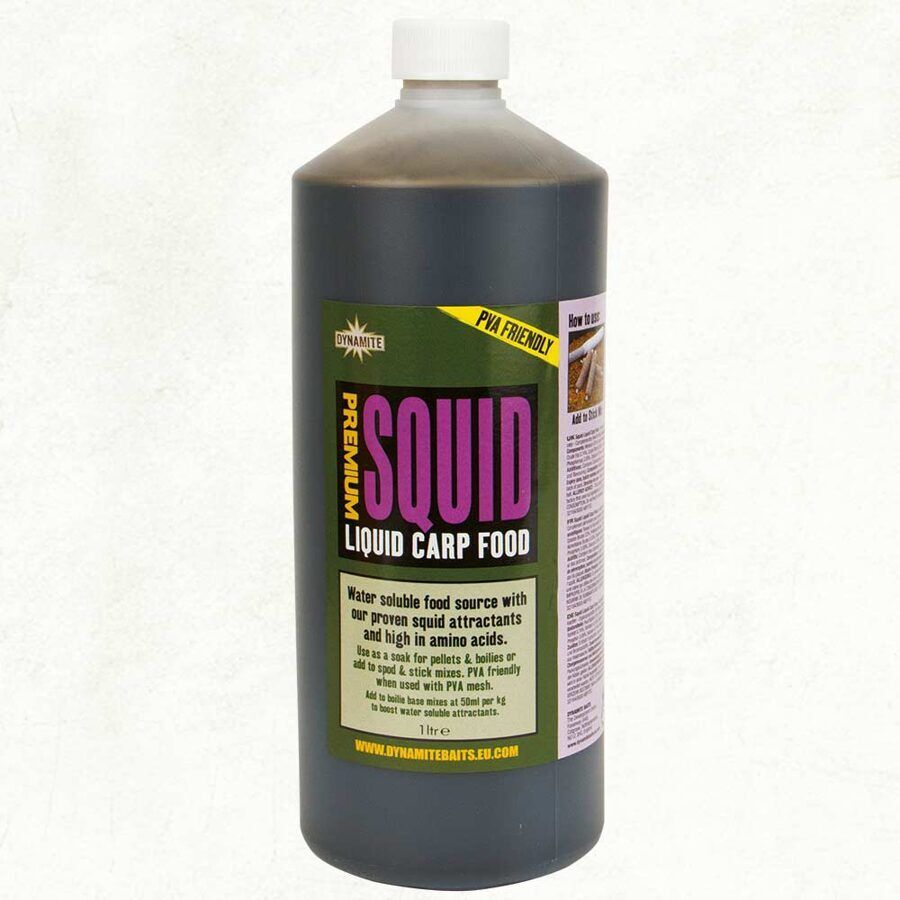 Dynamite Premium Squid Liquid Carp Food, Premium Kalmāra šķidrā karpu barība 1L